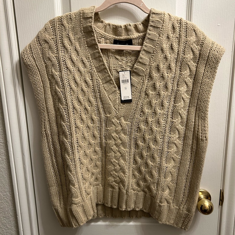 Oversized sweater vest. New!